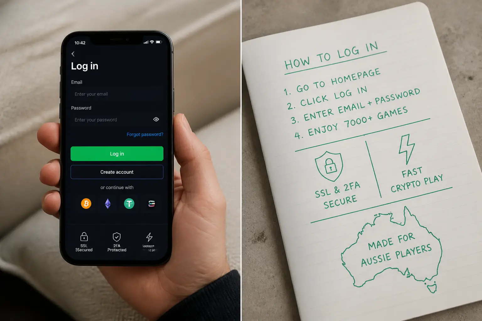 Jackbit Casino Login visual guide for Jackbit Casino